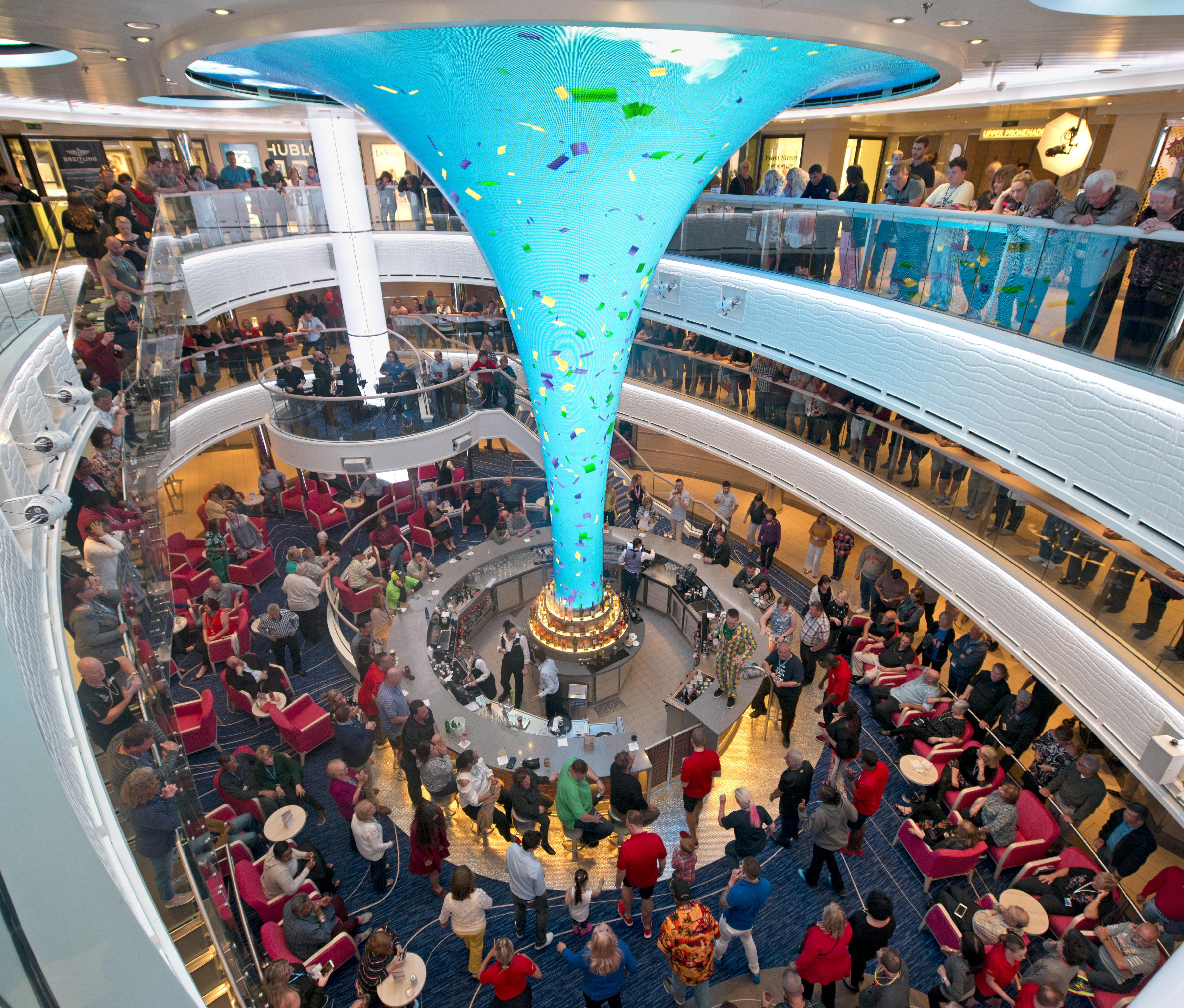 Carnival cruises Horizon cruise ship atrium bar