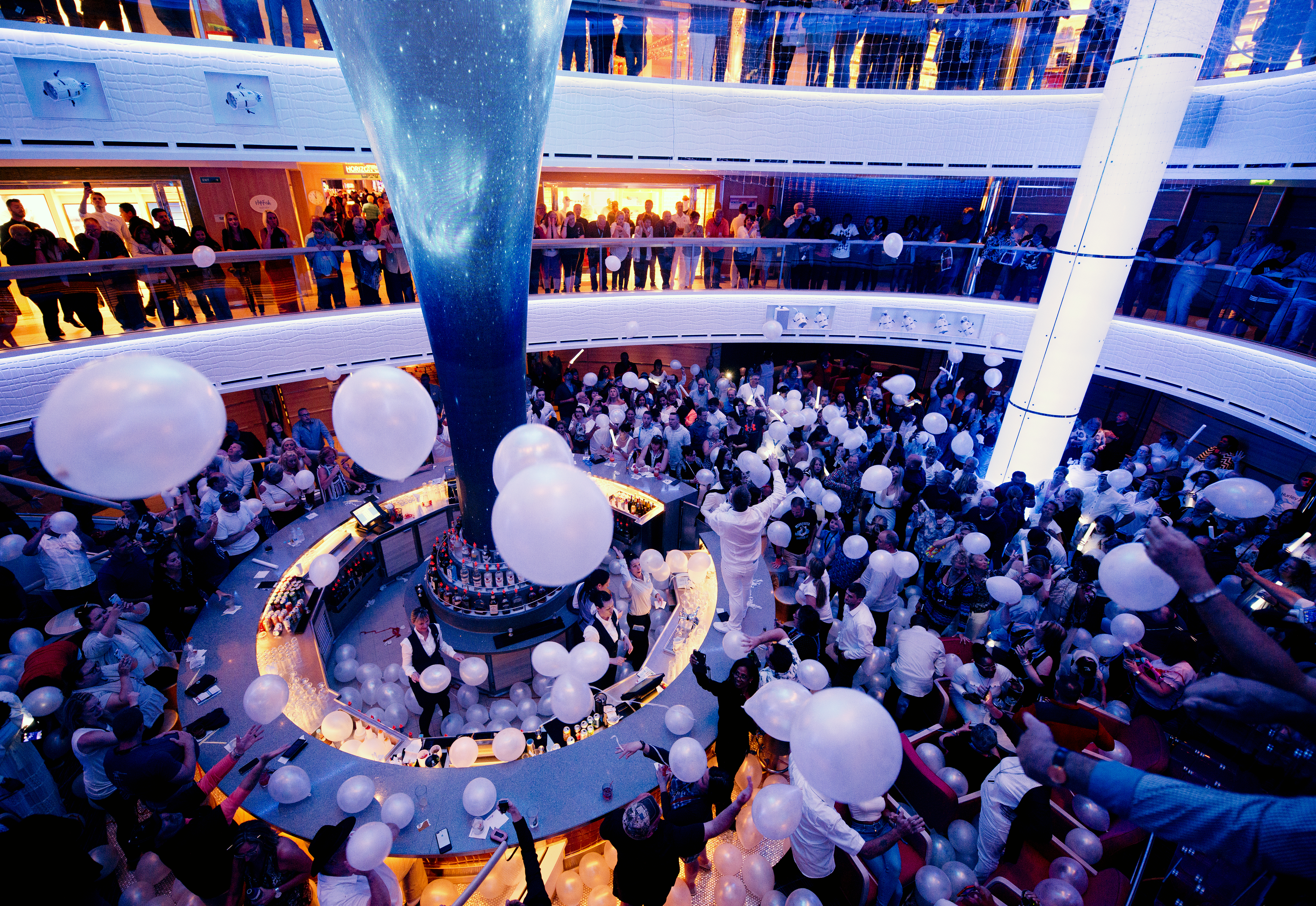 Carnival cruises Horizon cruise ship balloon party