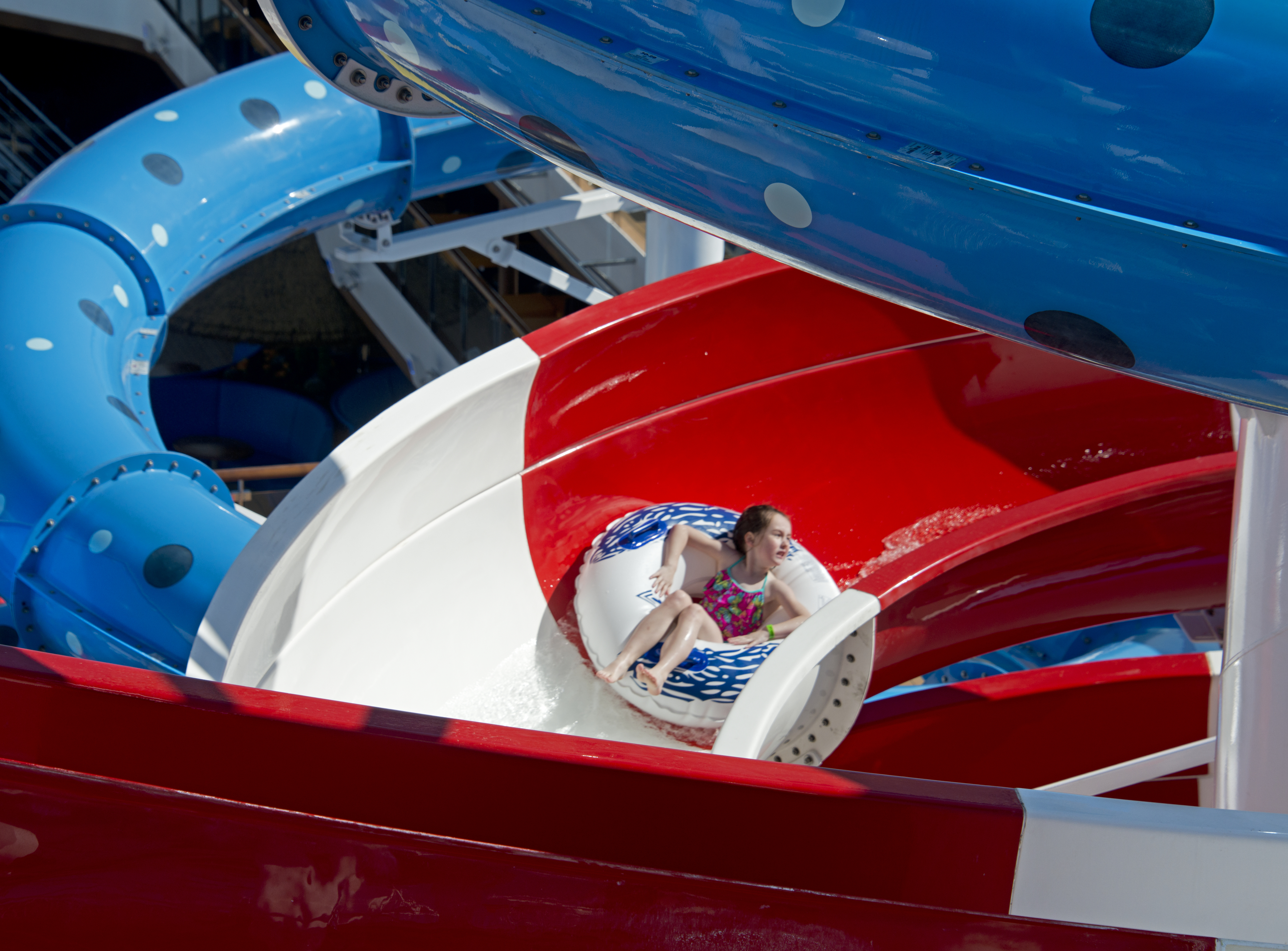 Carnival cruises Horizon cruise ship waterpark tube