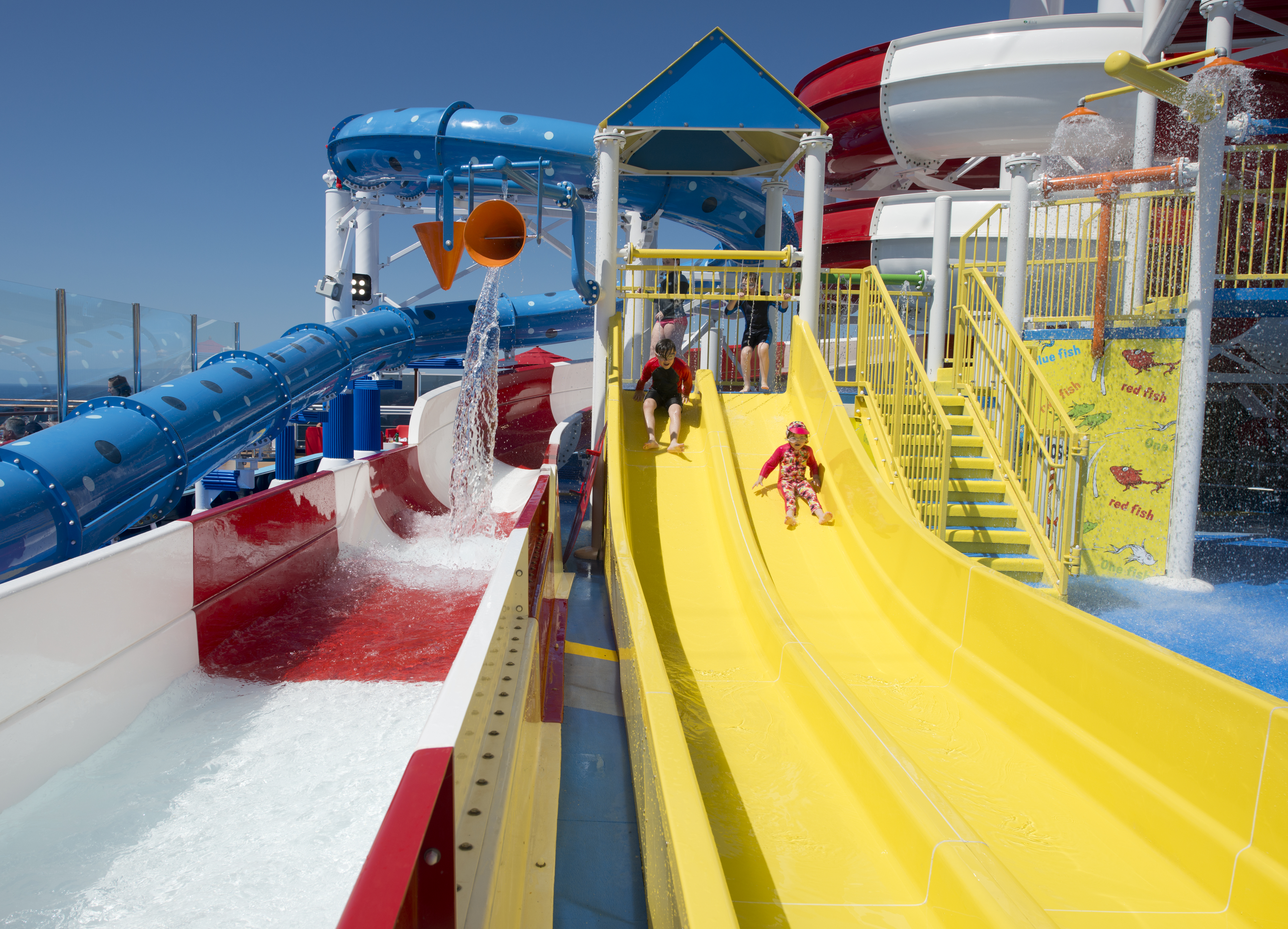 Carnival cruises Horizon cruise ship tandem slides