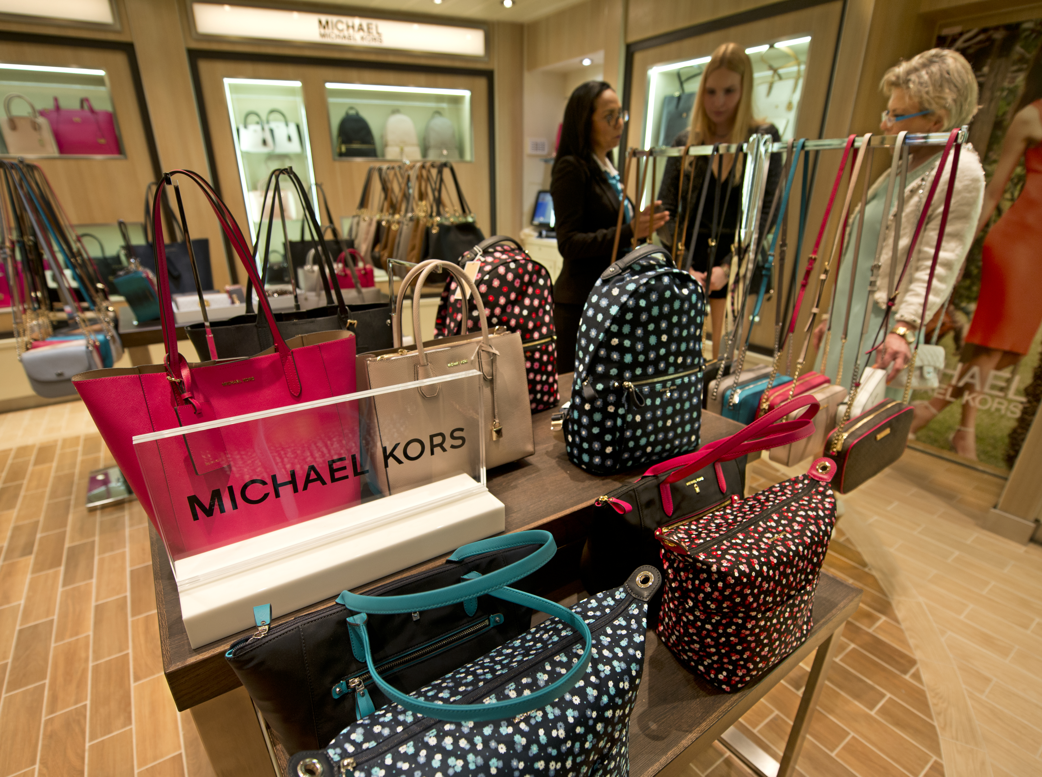 Carnival Horizon purses cruise ship shop with Michael Kors items