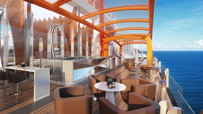 celebrity cruises edge cruise ship magic carpet view