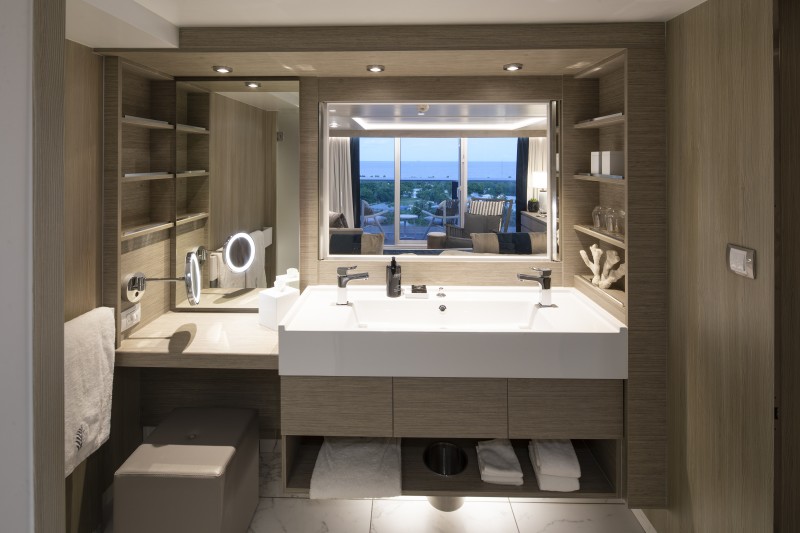 celebrity cruises edge cruise ship sky sure bathroom