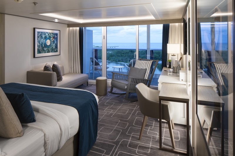 celebrity cruises edge cruise ship sky suite bedroom