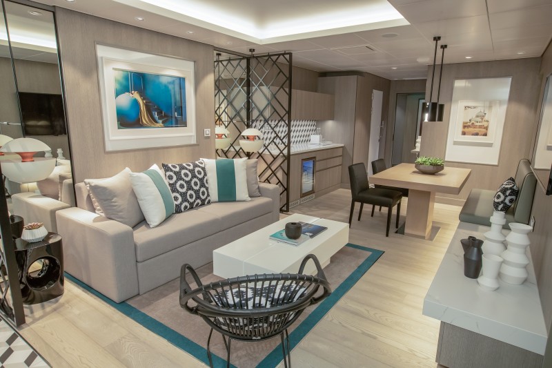 celebrity cruises edge cruise ship royal suite living room