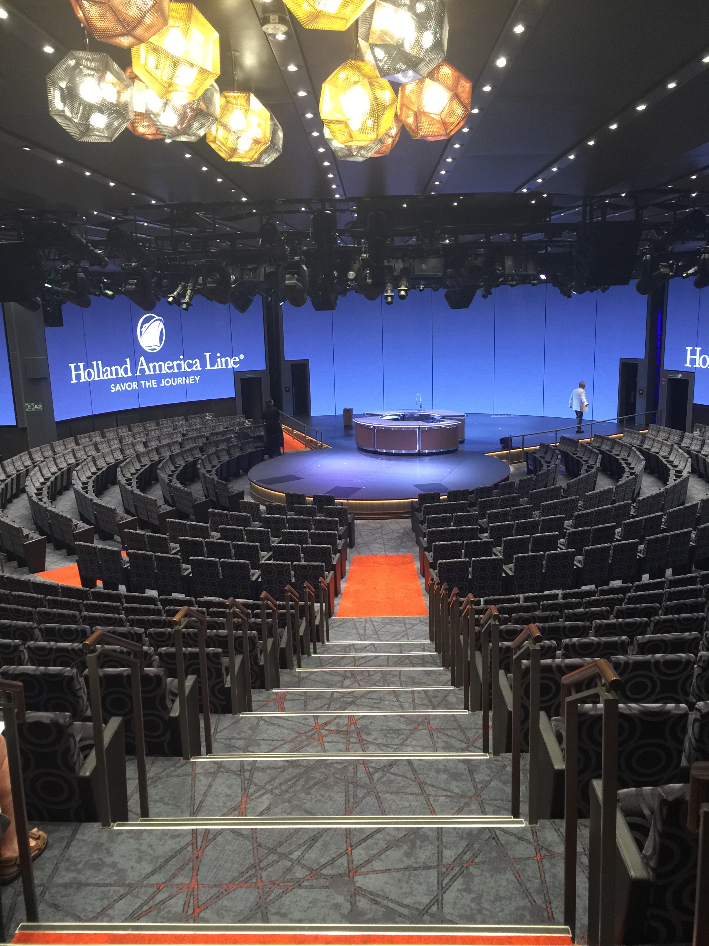 Holland America Statendam cruise ship circular stage