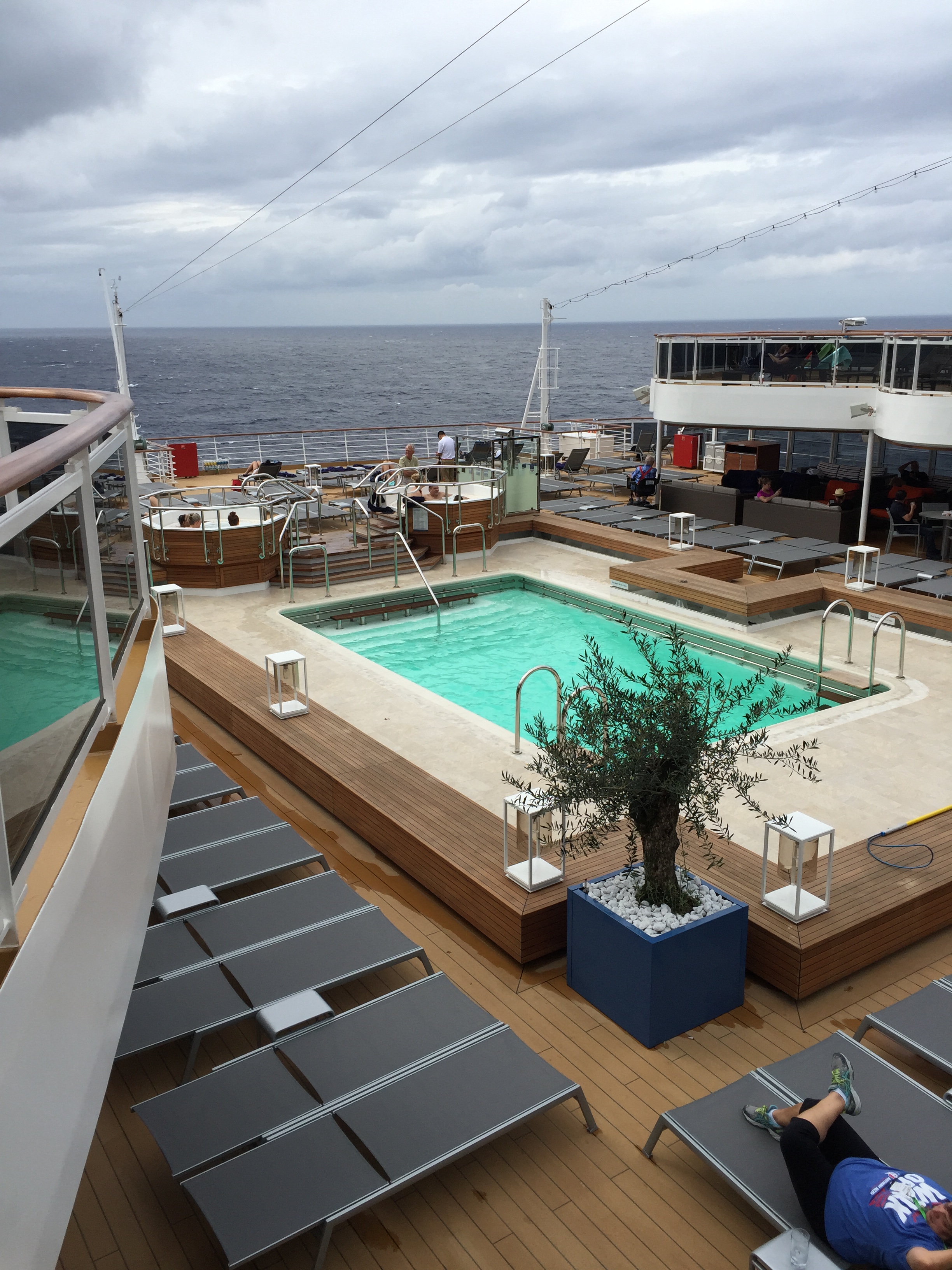 Holland America Statendam cruise ship aft swimming pool deck