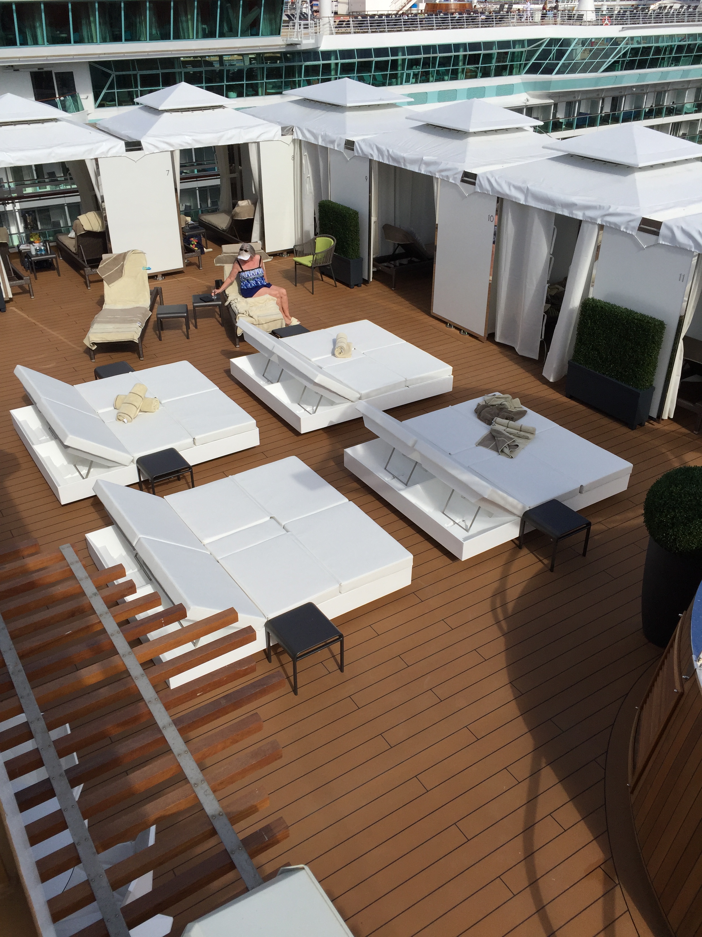Holland America Statendam cruise ship retreat area loungers