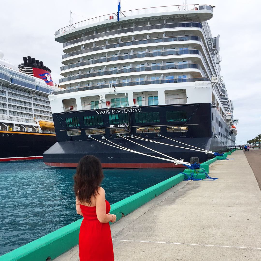 Holland America Cruises Statendam docked in Nassau Bahamas