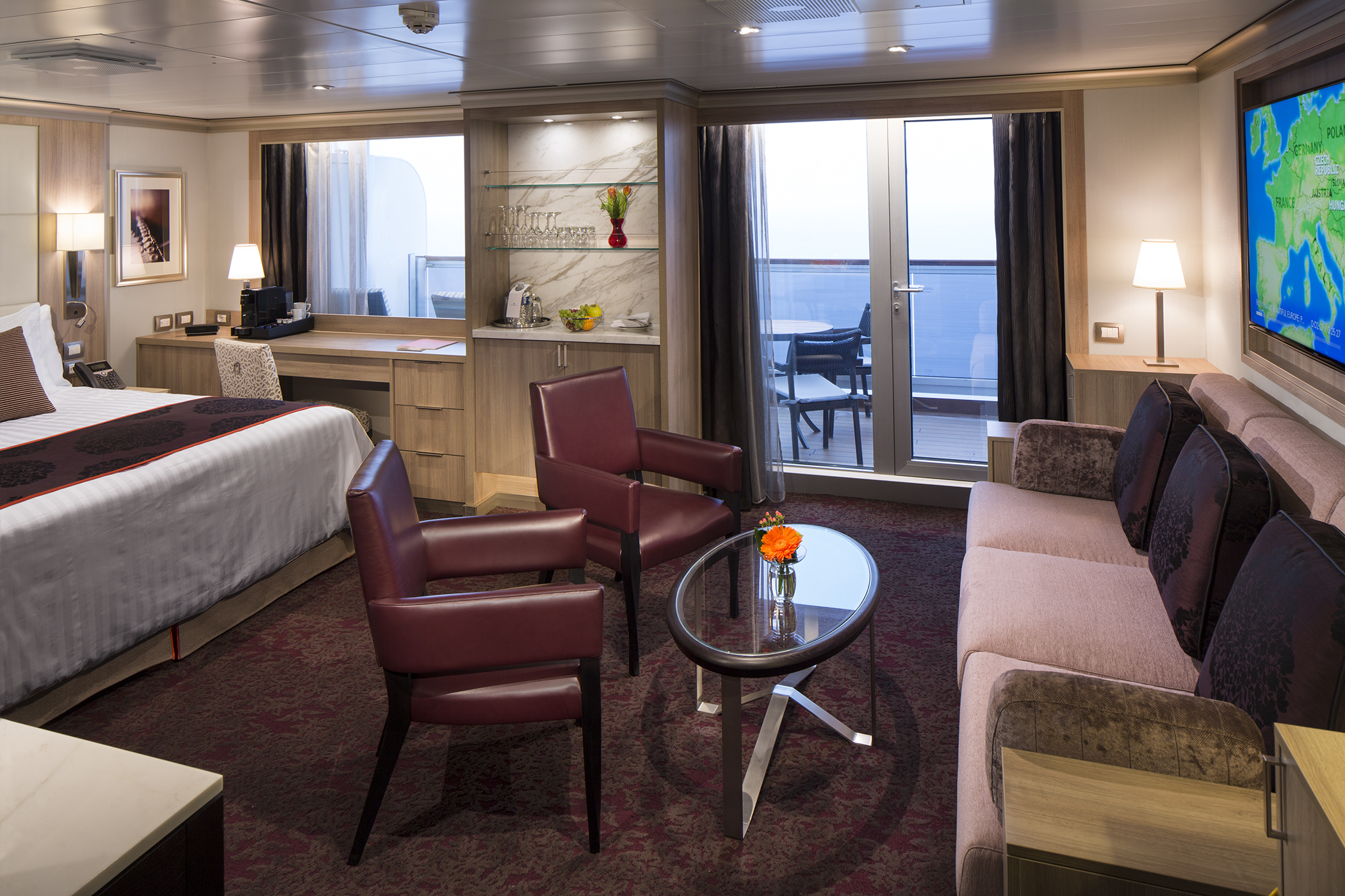 Holland America Statendam cruise ship Neptune suite