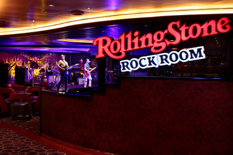 Holland America Statendam cruise ship Rolling Stone bar stage