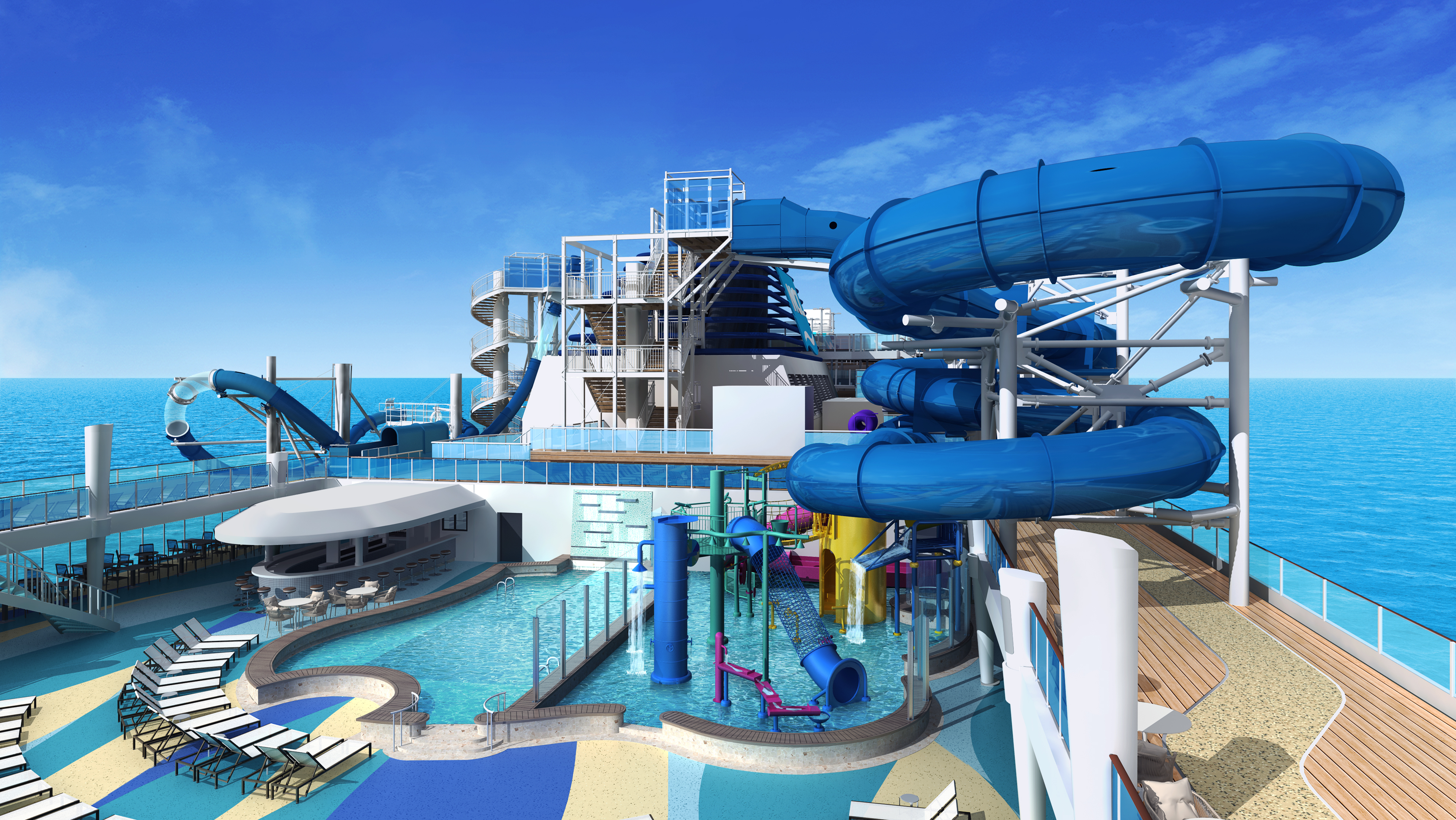 norwegian encore cruise ship water slide