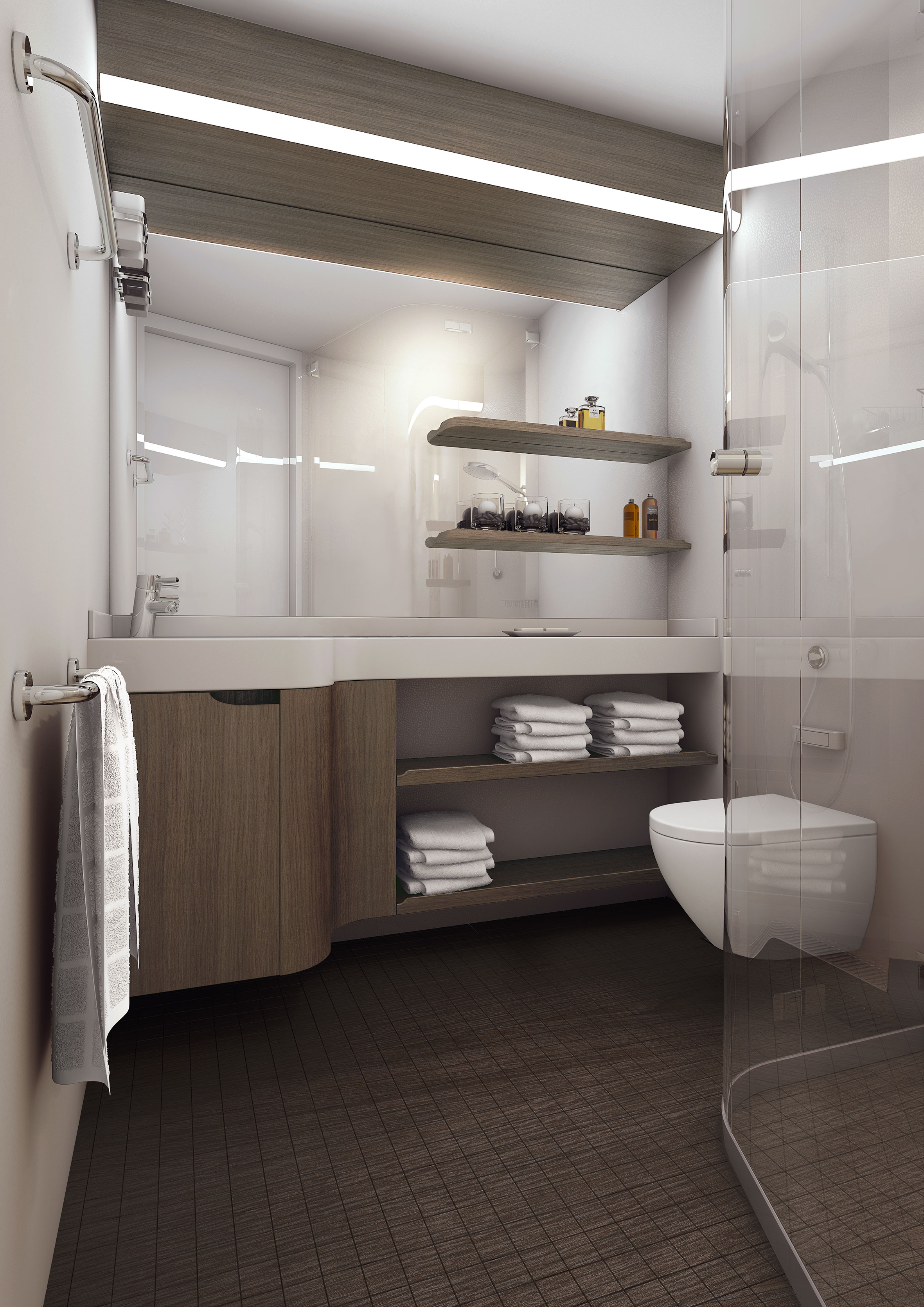 Norwegian Encore - Standard Bathroom