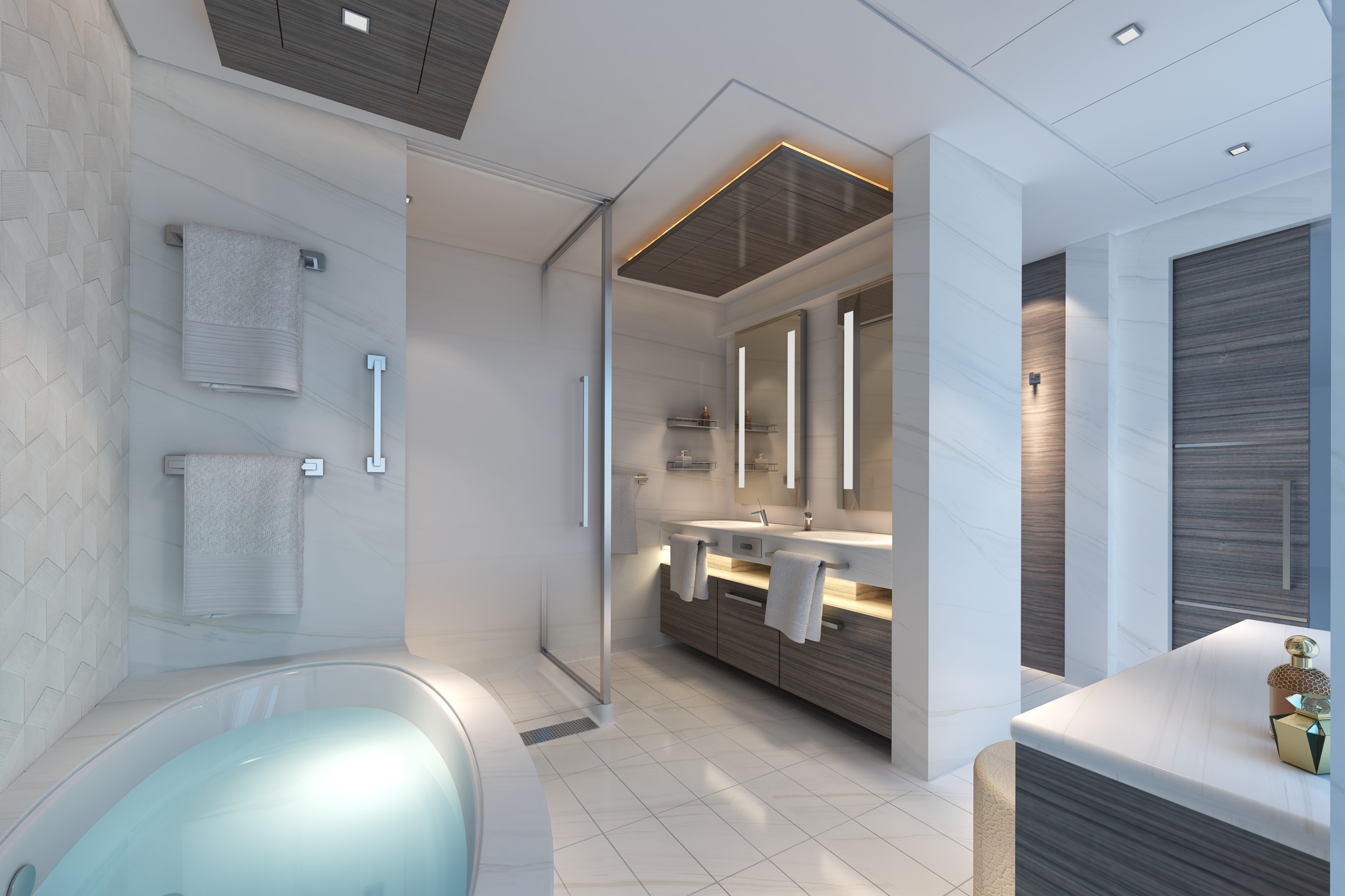 Norwegian Encore - The Haven Deluxe Owner's Suite - Bathroom