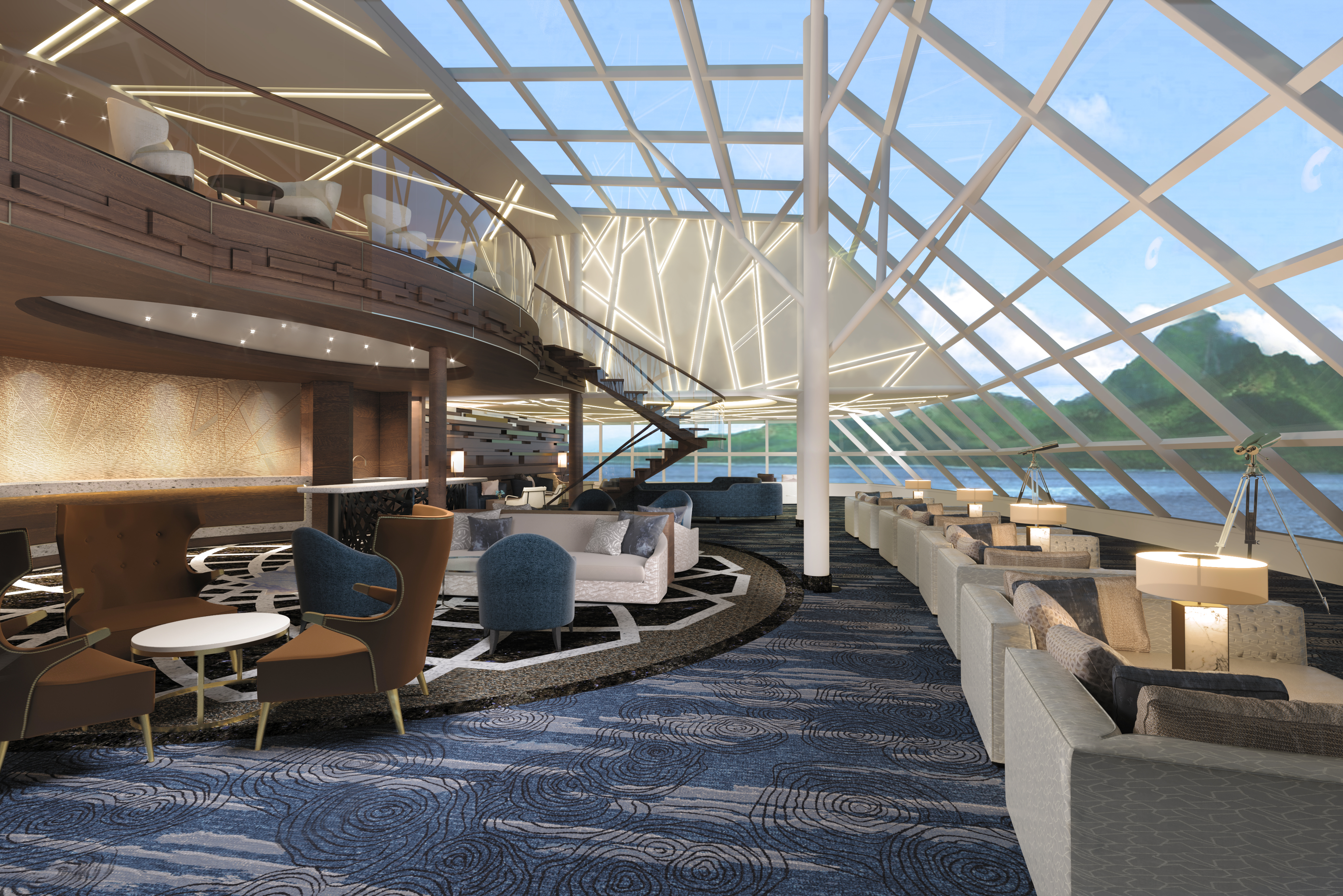 norwegian cruises encore cruise ship horizon lounge