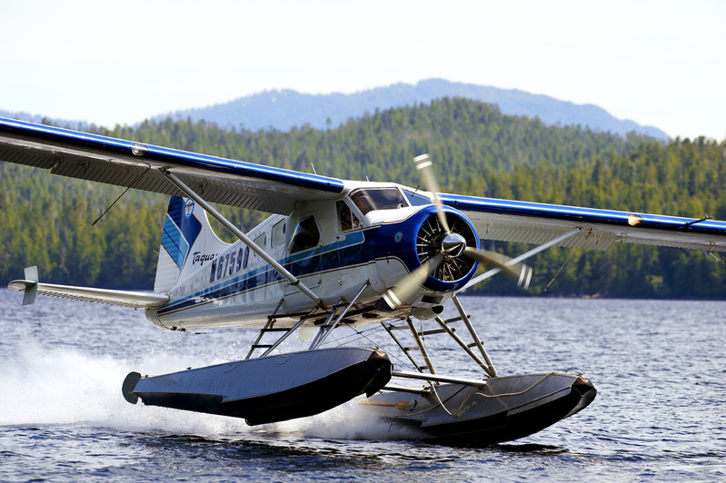 Cunard Queen Elizabeth Alaska Seaplane