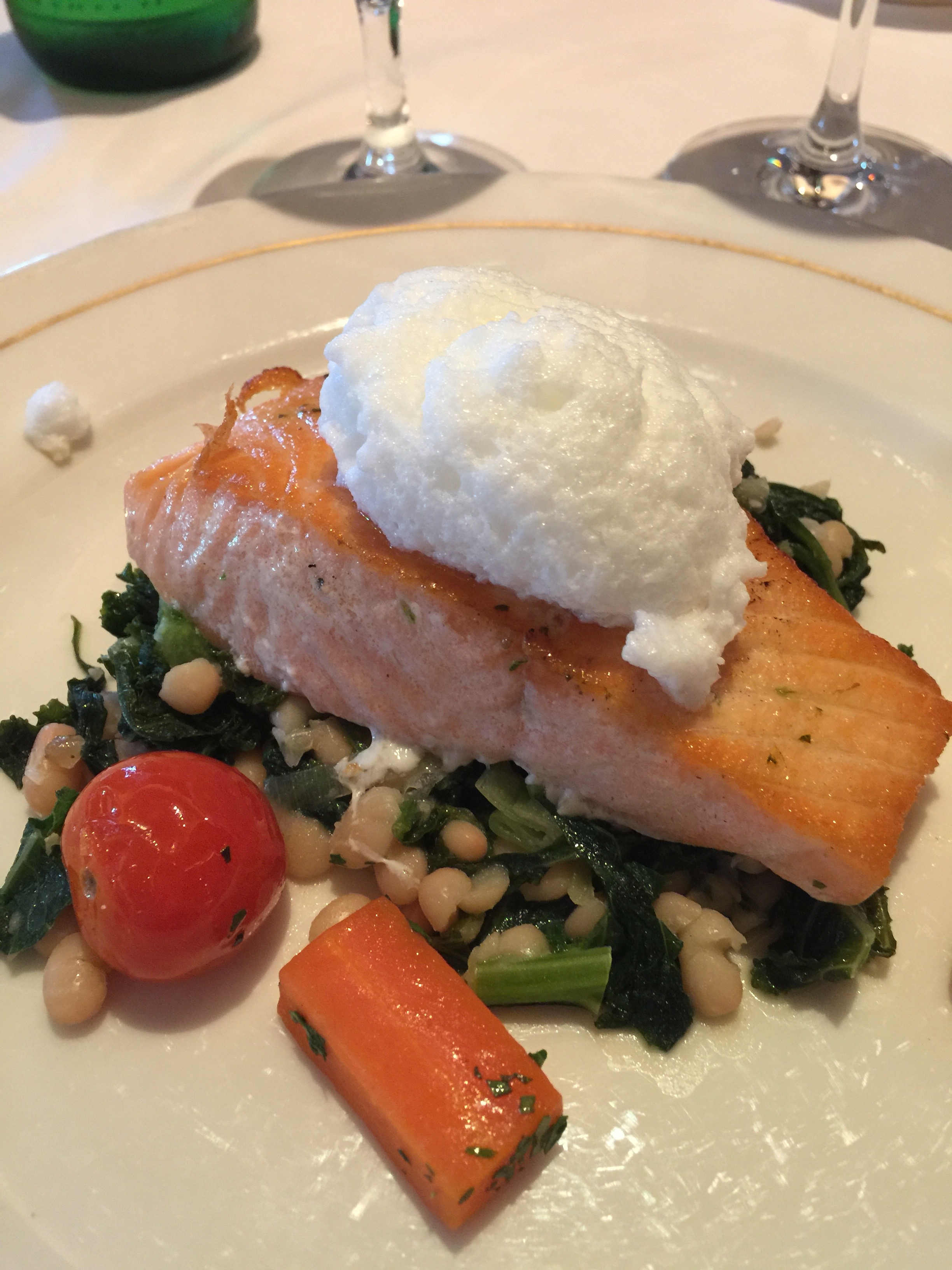 Cunard Queen Elizabeth salmon