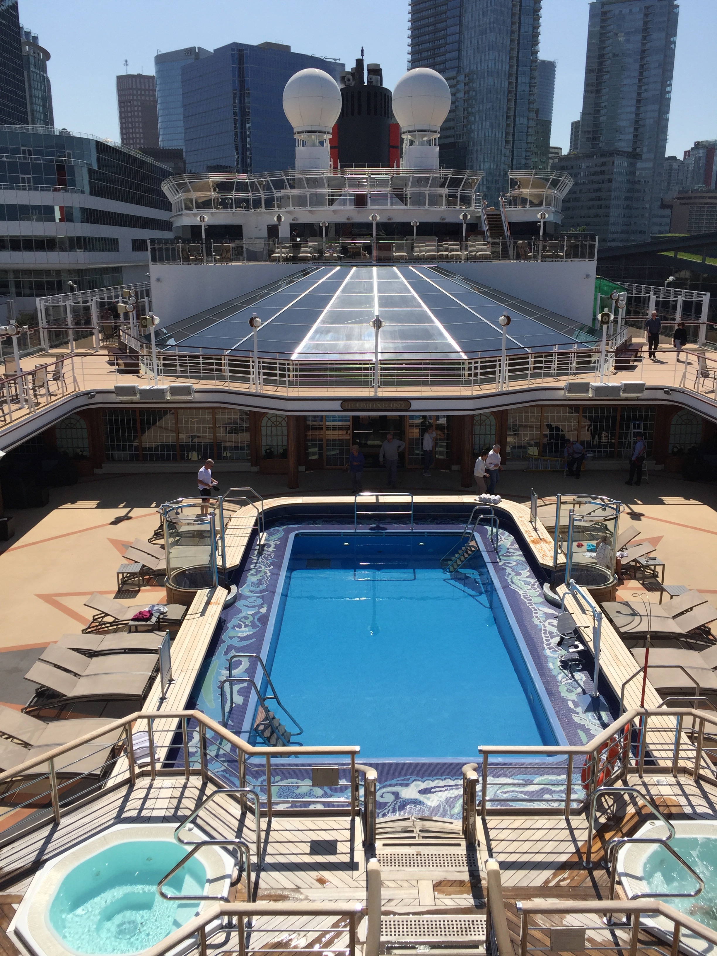 Cunard Queen Elizabeth docked in Vancouver