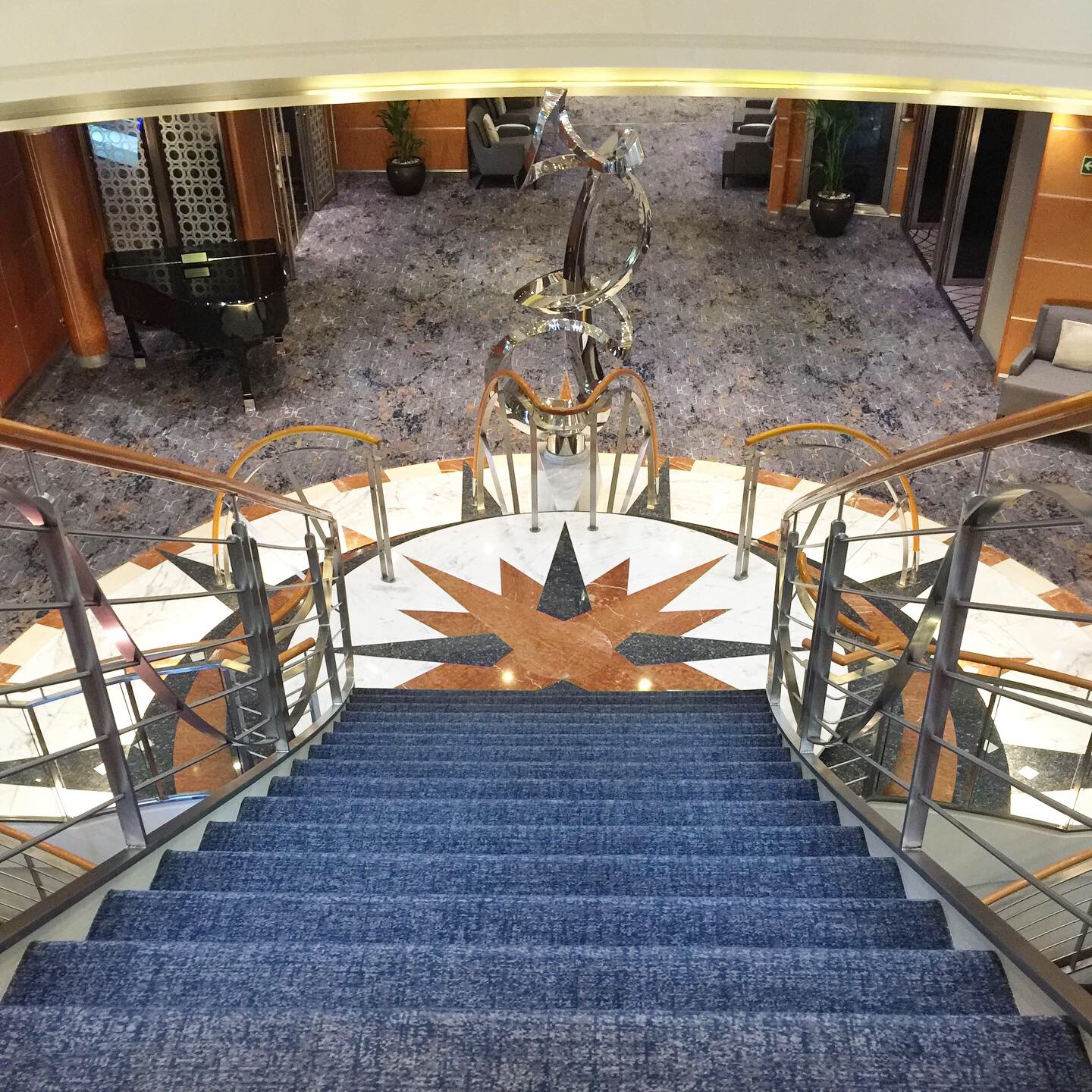 Regent Cruises Voyager staircase