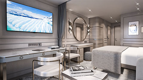Crystal Cruises Endeavor Deluxe Suite A