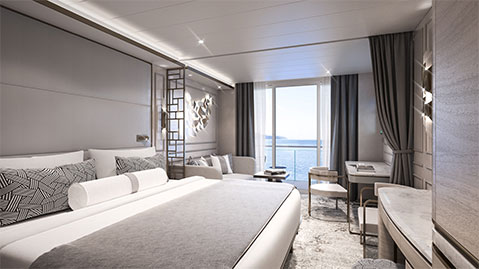 Crystal Cruises Endeavor deluxe suite