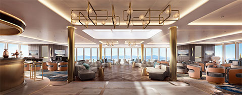 Crystal Cruises Endeavor Palm Court 2