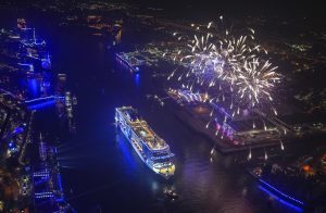 MSC Cruises Grandiosa cruise ship fireworks