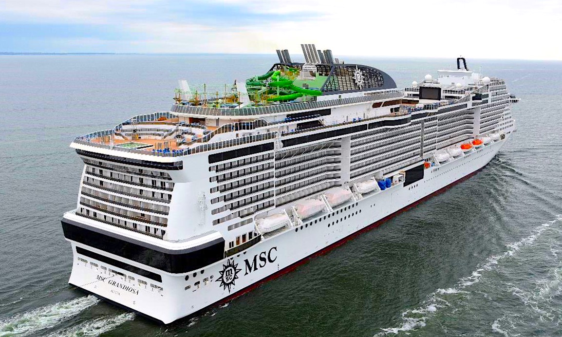 MSC Grandiosa is largest new cruise ship of the year