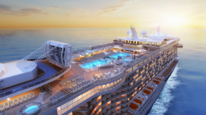 Sky Princess top Deck Aerial