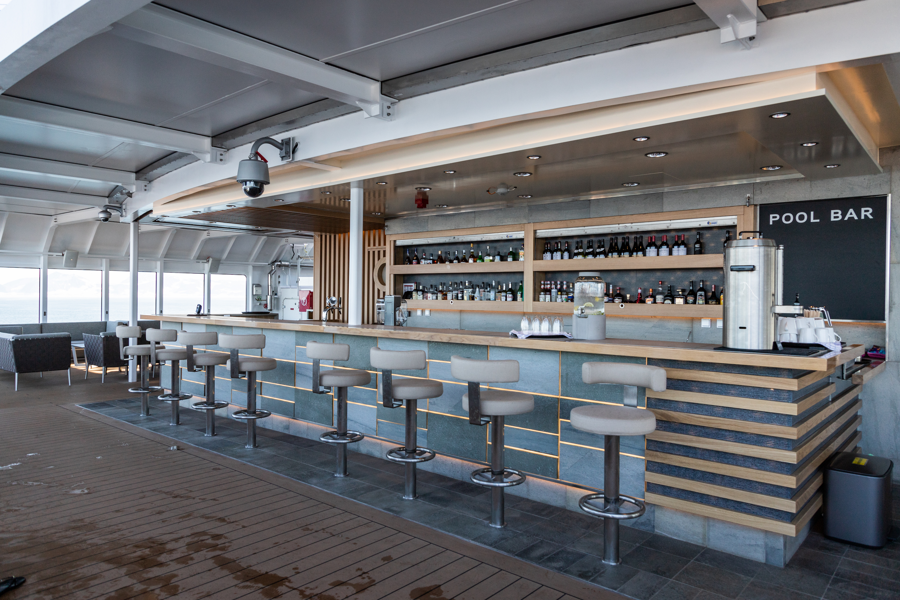 Hurtigruten cruises cruise ship pool bar