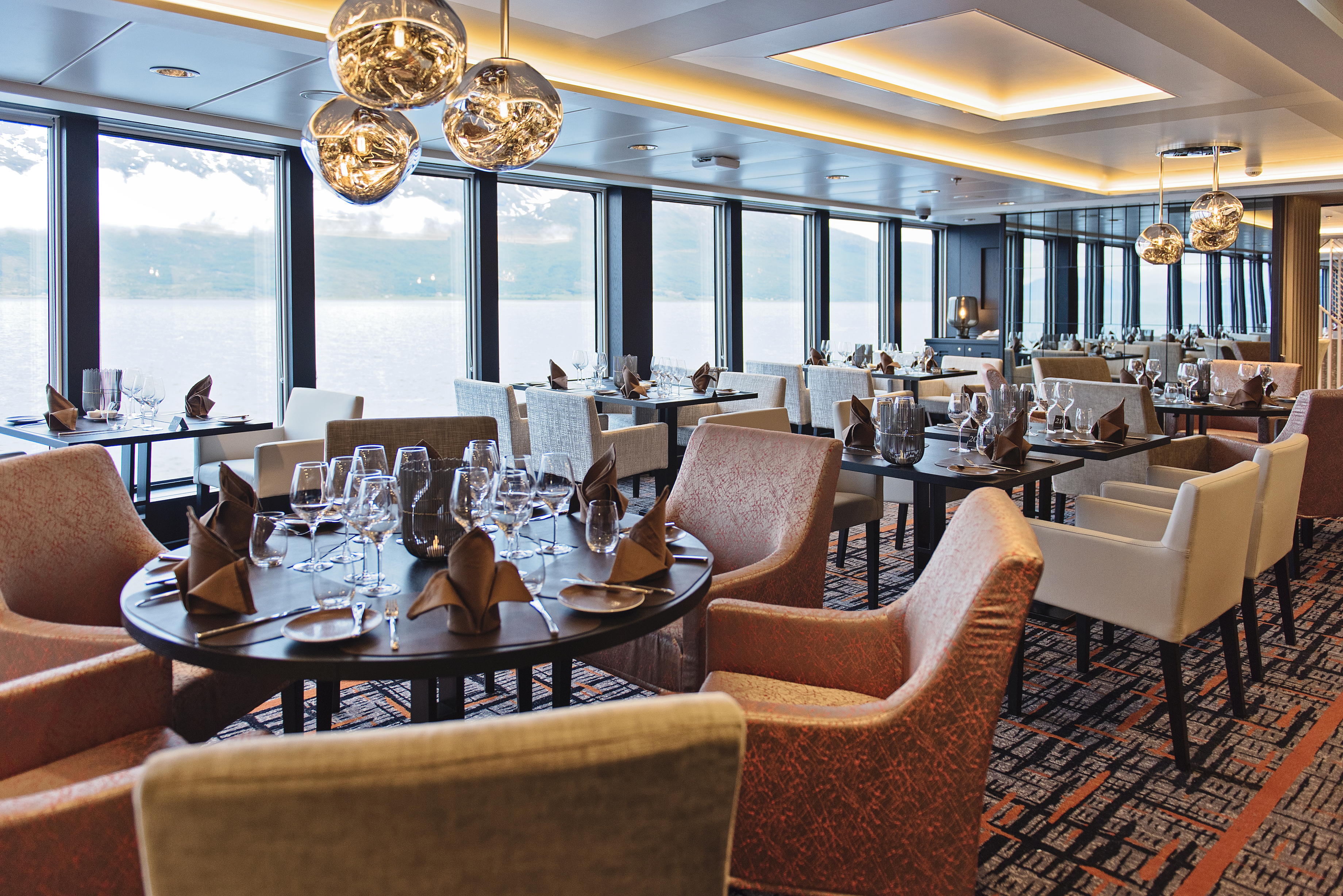 Hurtigruten cruises cruise ship Lindstrom restaurant