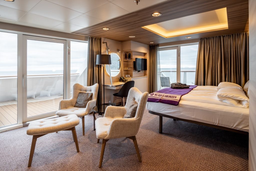 Hurtigruten cruises cruise ship cabin seating
