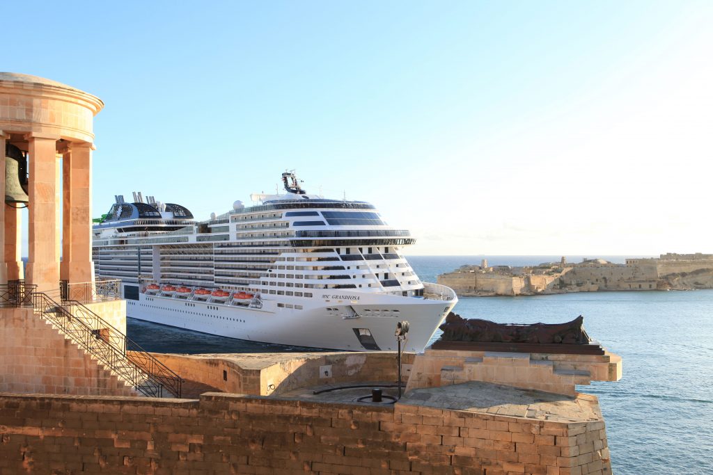 MSC Grandiosa Maiden Call Malta