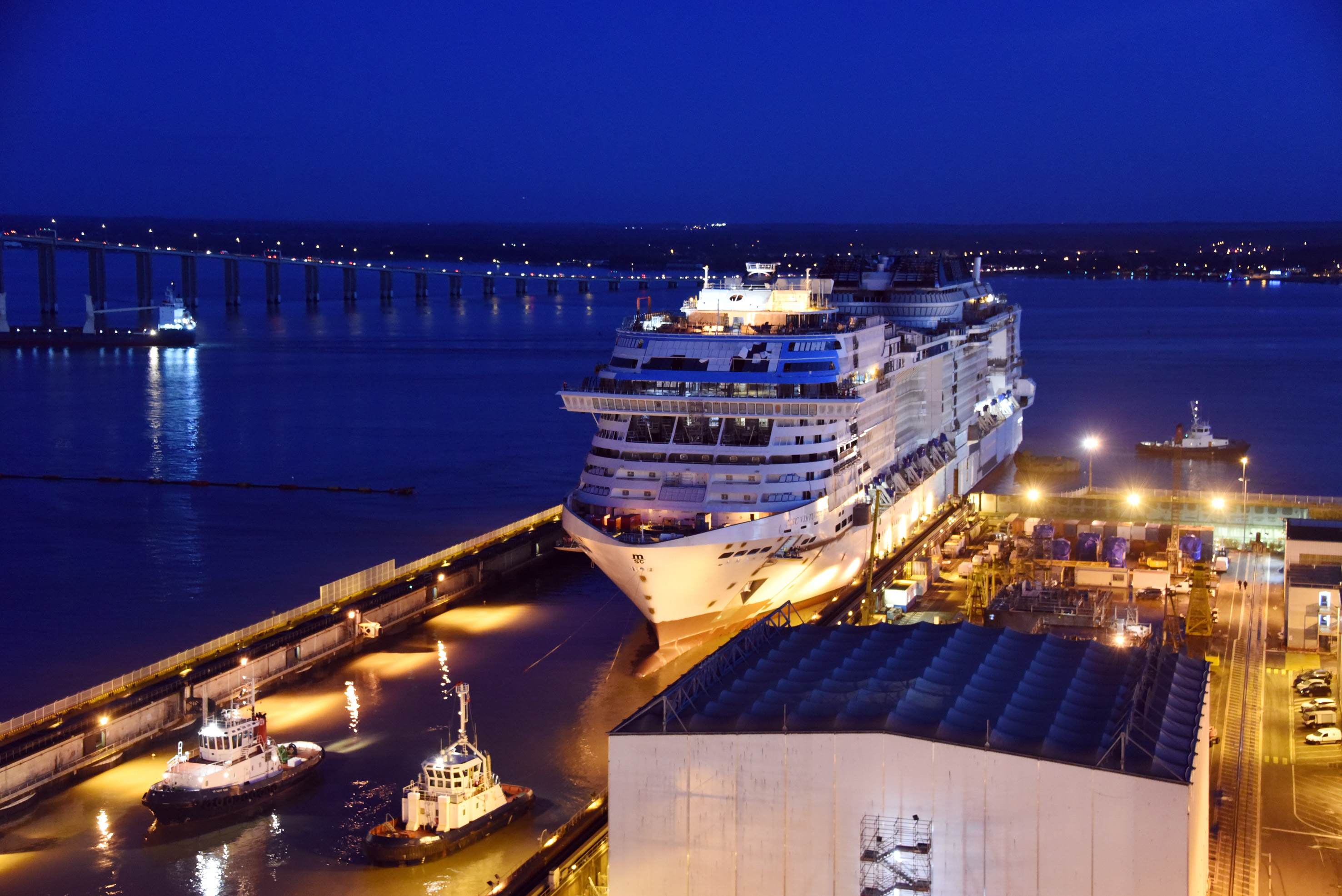 MSC Virtuosa floated out and launching October 2020