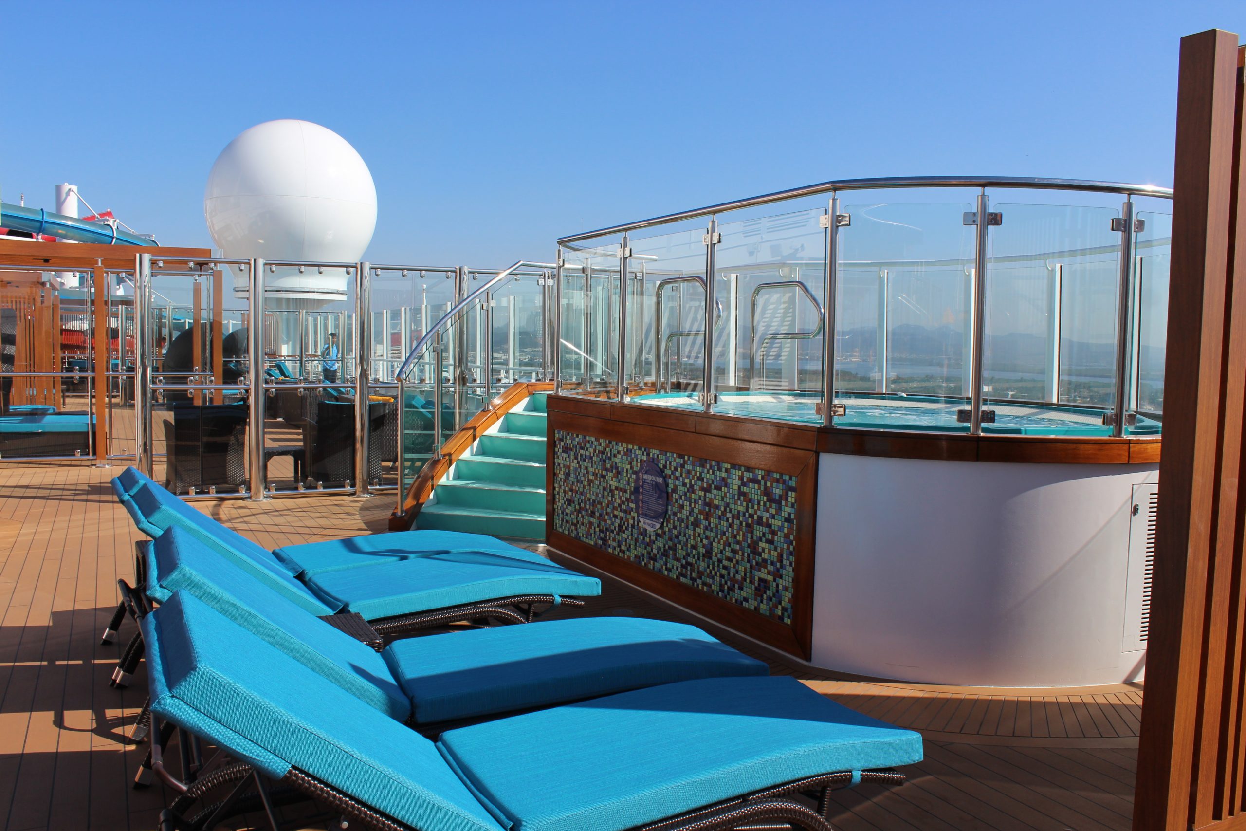 Carnival Cruises Panorama Serenity area hot tub