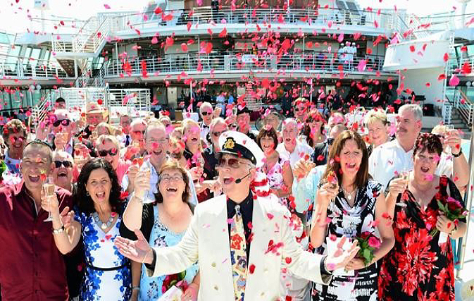 Princess Cruises seeks world record for largest vow renewal at sea