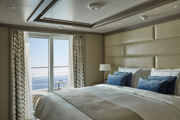 Silversea Cruises Silver Moon and Silver Muse owners suite verandah