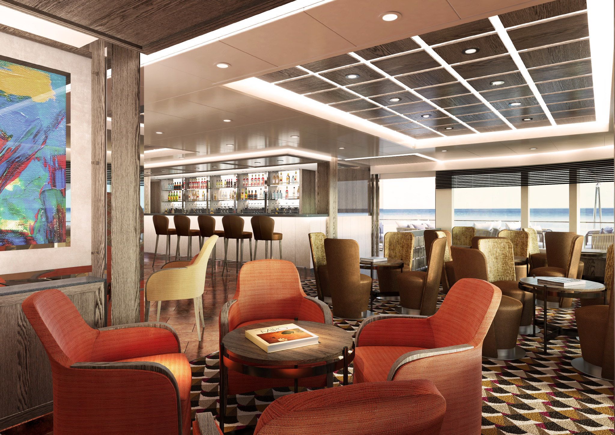 Silversea Cruises Silver Moon Arts Cafe Seating