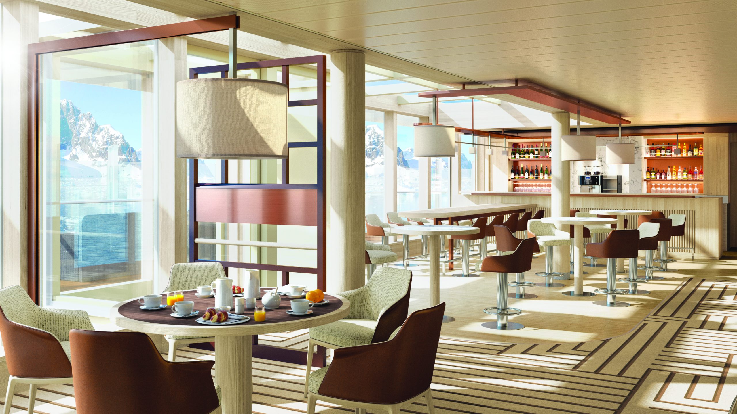 Lindblad Expeditions National Geographic Endurance cruise ship bistro observation lounge