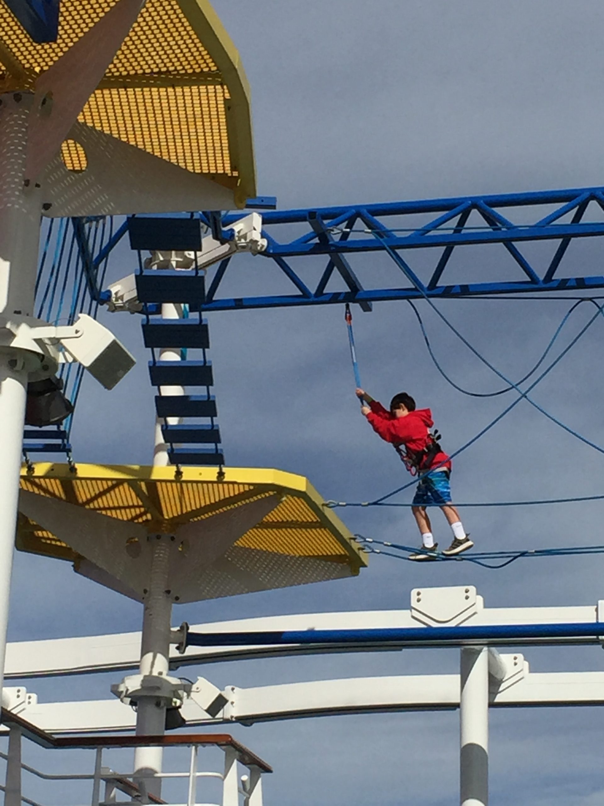 Carnival Cruises Panorama cruise ship ropes course
