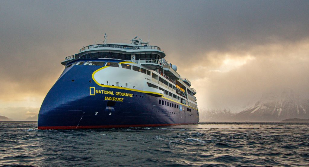 Lindblad Expeditions National Geographic Endurance cruise ship bow