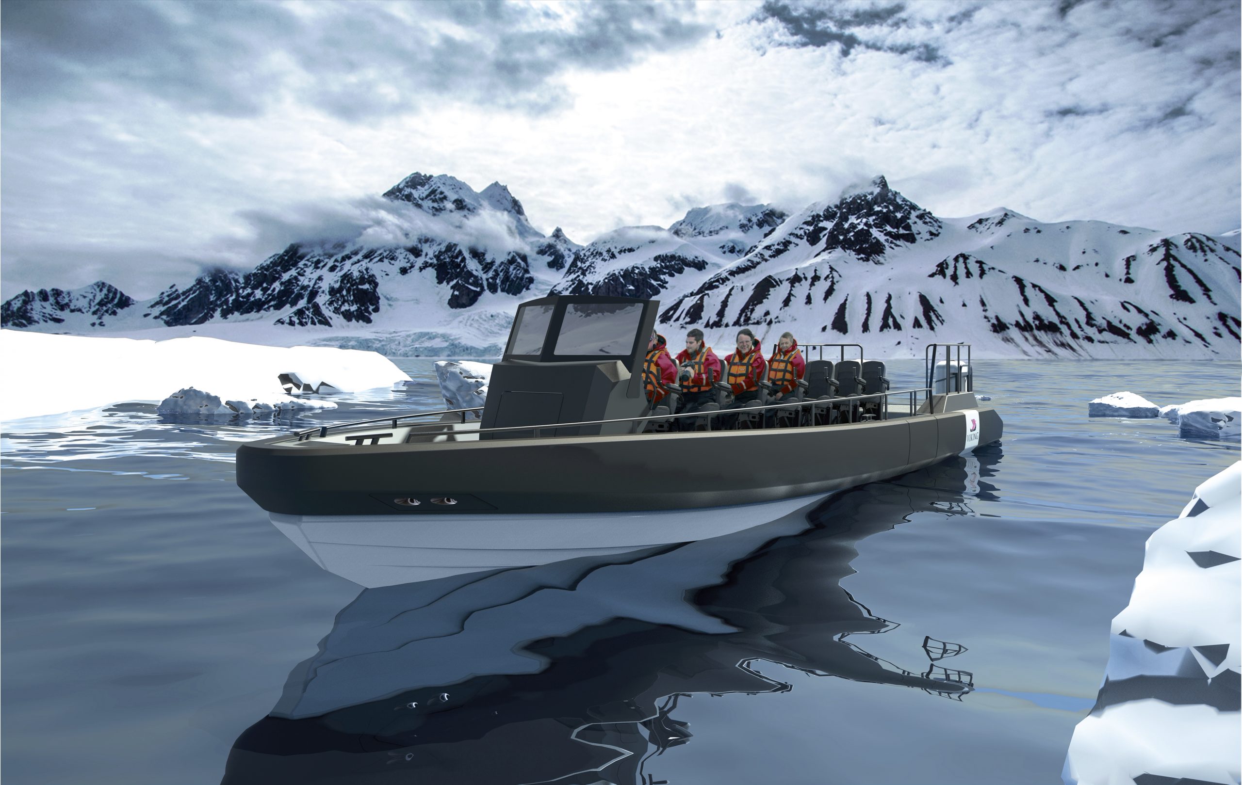 Viking Cruises Expeditions RIB with guests