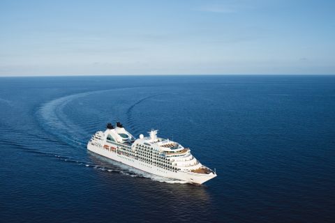 Seabourn Cruise Sojourn cruise ship aerial coronavirus