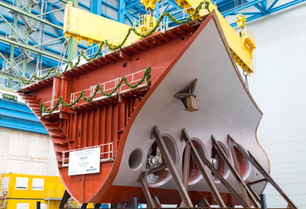 P&O Cruises Iona Keel laying