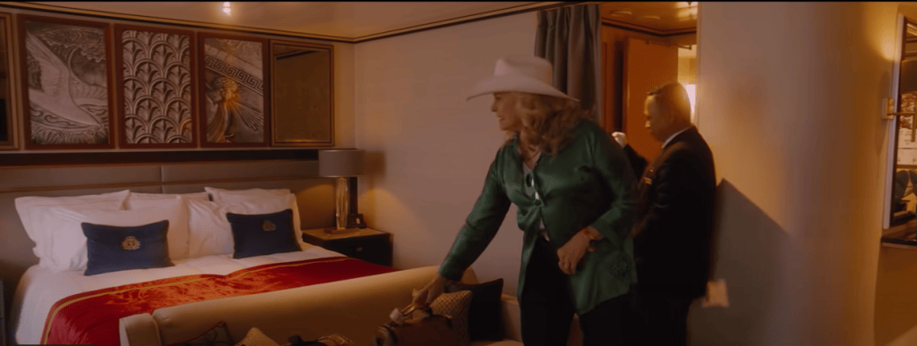 Cunard Queen Mary 2 Let Them All Talk HBO movie cabin