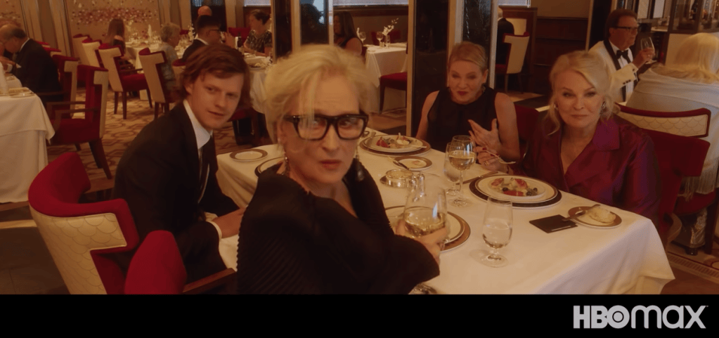 Cunard Queen Mary 2 HBO Movie Let Them All Talk dining room 