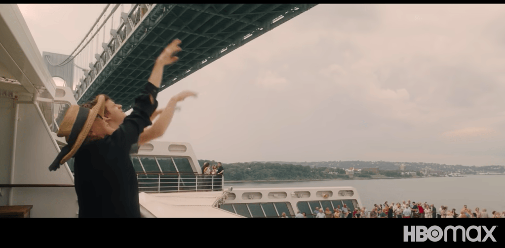 Cunard Queen Mary 2 HBO Movie Let Them All Talk deck cruise party
