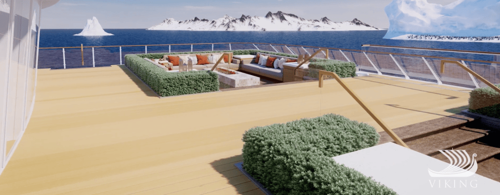 Viking Cruises Octantis cruise ship terrace view