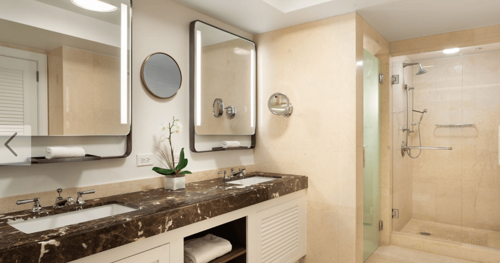 Ritz-Carlton Fort Lauderdale Florida ocean view room bathroom