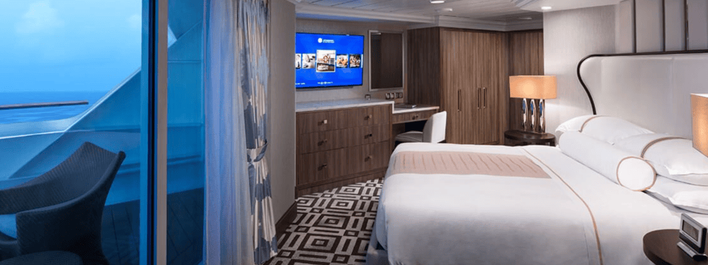 Azamara club cruises suite bedroom